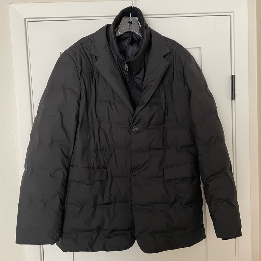 Men's Classic Black Puffer Coat